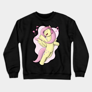 Fluttershy with Headphones Crewneck Sweatshirt